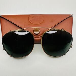 Vintage Ray-Ban Bausch & Lomb Clip-on Sunglasses with Original Case